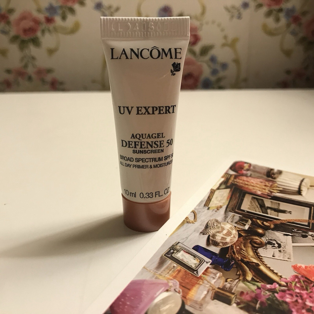 NEW LANCOME AQUAGEL SUNSCREEN SPF 50 PRIMER MOISTURIZER 0.33 fl. oz